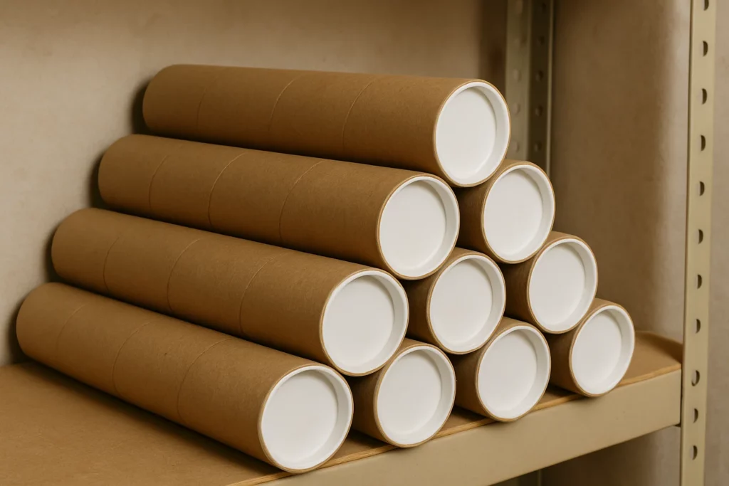 Cardboard Mailing Tubes for Storage