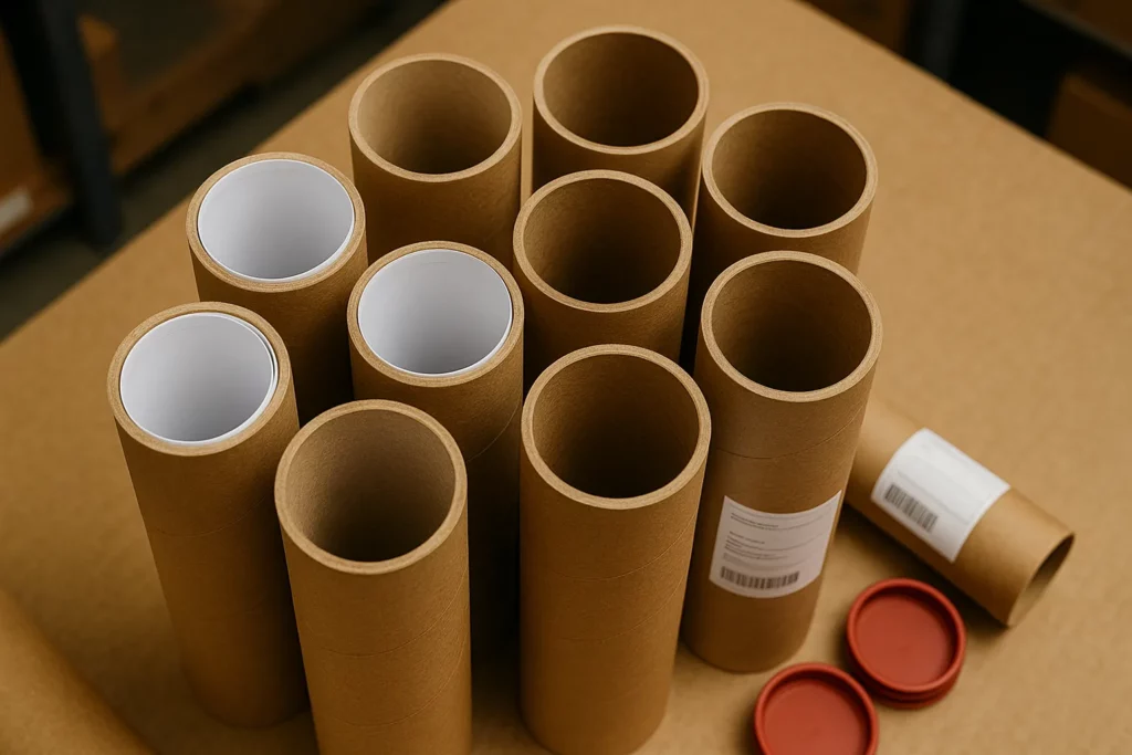 Cardboard Postal Packaging Tubes