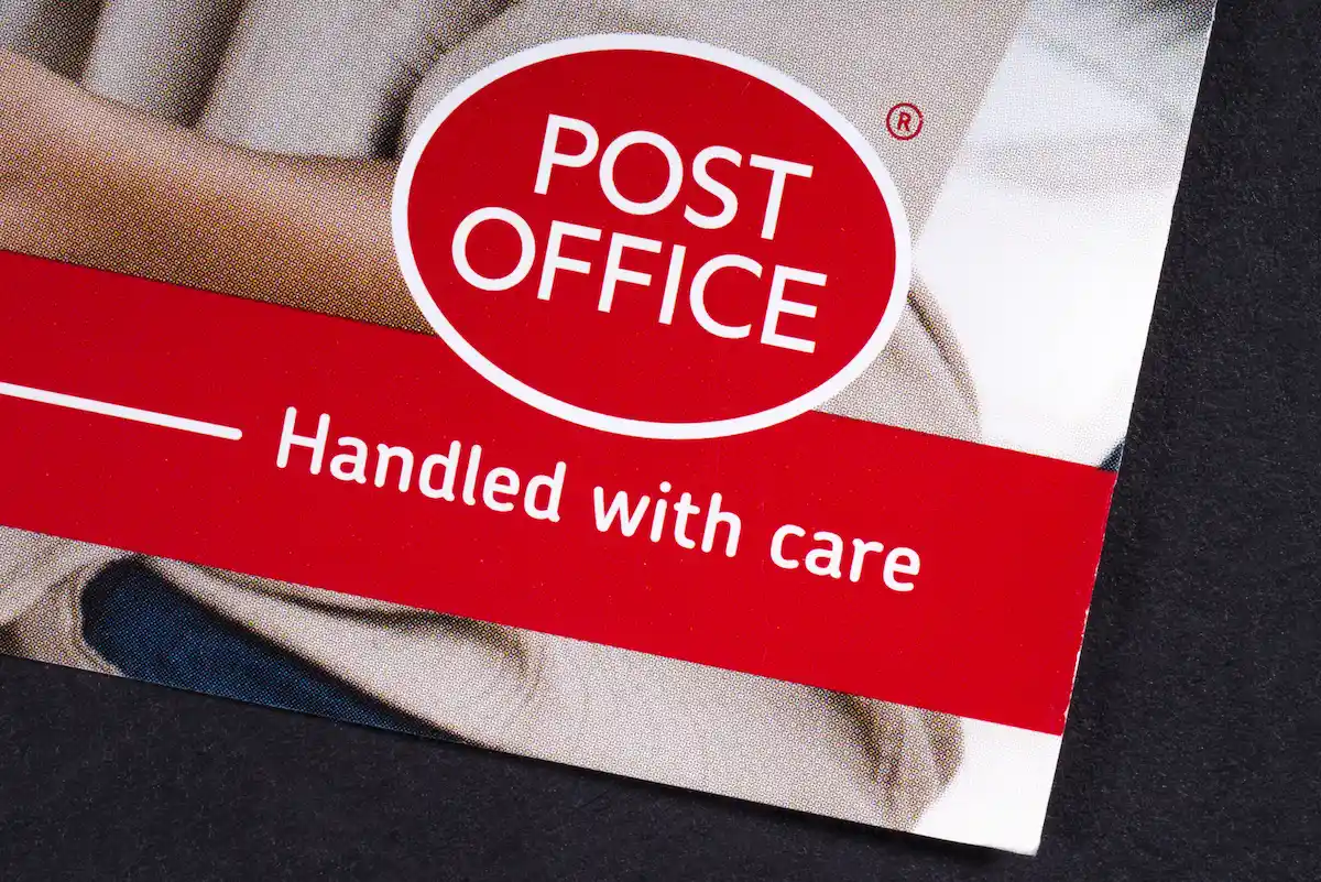 Royal mail logo on leaflet