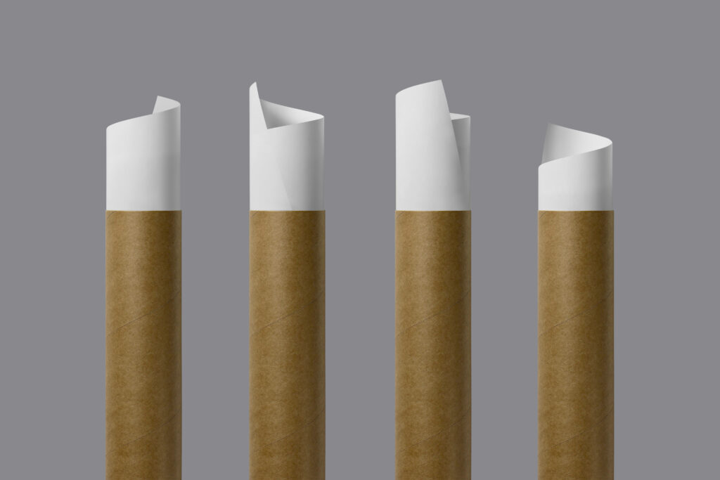 Paper packaging tubes