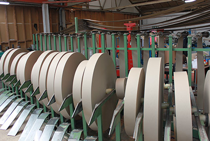 Industrial Cardboard Tubes in the manufacturing process